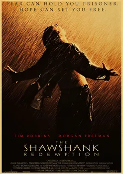 The Shawshank Išpirkimo Plakatas Gyvenimo Kambario Sienos Dekoratyvinis Dažymas Meno Kraft Popieriaus Spausdinti Siena Lipdukas
