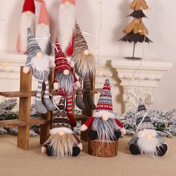 Kalėdų Ilgos Kojos Pliušinis Lėlės Kalėdų Medžio Pakabukas Papuošalai Dovanos, Kalėdų Papuošalų, Namų Navidad 