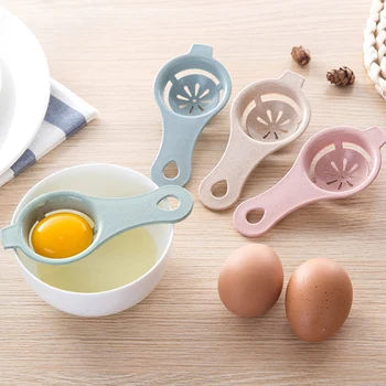 2020 Naujausias 13*6CM Plastikinių Kiaušinių Separatorius Balta Trynys Sijojimo Namų Virtuvės Šefas Valgomasis, maisto Gaminimo Įtaisą Namų Virtuvės Kiaušiniai Įrankiai