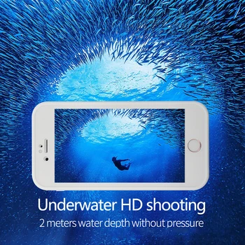 Atsparus vandeniui Telefono Dangtelį Atveju iPhone, 11 Pro X XR XS Max 8 7 6S 6 Plius 5 5S SE Atveju Plaukimo Minkštos TPU Galaxy S9 Plus Atvejais
