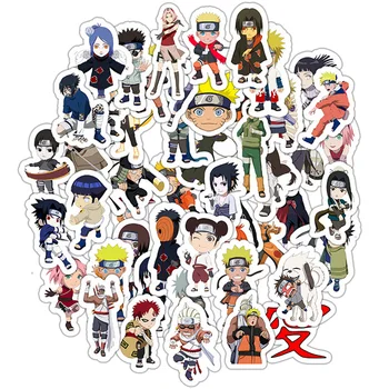 50PCS Japonijos Anime Naruto, Sasuke Animacinių filmų aplinkosaugos ¾enklelis, Dėl Riedlentė Nešiojamas Bagažo Snieglenčių Šaldytuvas Telefono Žaislas Namų Dekoro Lipdukai F5