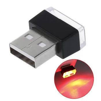 Mini USB Šviesos Portable LED Automobilio Salono Atmosfera, Šviesos Belaidžio Papuošti Spalvinga USB Aplinkos Šviesos Automobilių Reikmenys