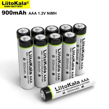 LiitoKala Originalus AAA 900mAh NiMH Baterijos 1.2 V Įkraunamas Akumuliatorius, Žibintuvėlį, Žaislai,nuotolinio valdymo pultas