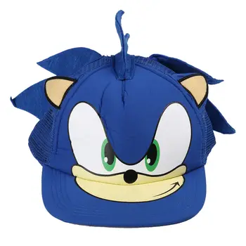 Mielas Beisbolo Kepuraitės, Animacinių Filmų Sonic The Hedgehog Bžūp Berniukas Mergaitė Animaciją Jaunimo Reguliuojamas Blue Plokščių Skrybėlių Karšto Pardavimo Hip-Hop Bžūp
