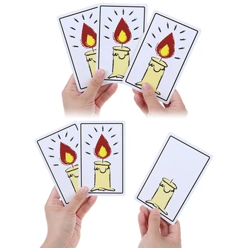 1 Set Relighting Žvakių Magija, Kortų Magija Gudrybės Magic Rekvizitai Nuostabų Naują Magic Žaislas Juokinga Vaikams, Žaislai