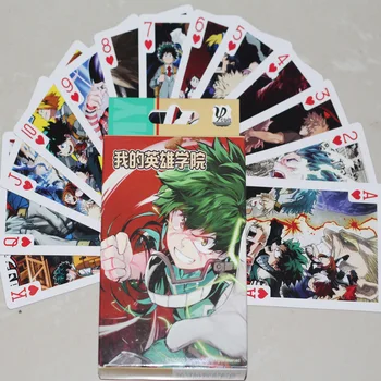 54 VNT. NAUJŲ Anime Mano Herojus akademinės bendruomenės modelis pokerio Gmane kortelės žaislai, Dovana, namų vaikai