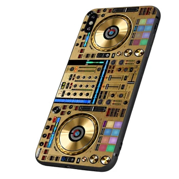 Juoda tpu case for iphone 5 5s SE 2020 6 6s 7 8 plus x 10 atveju silicon cover for iphone XR XS 11 pro MAX atveju ddj dj muzikos Retro