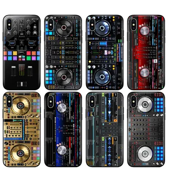 Juoda tpu case for iphone 5 5s SE 2020 6 6s 7 8 plus x 10 atveju silicon cover for iphone XR XS 11 pro MAX atveju ddj dj muzikos Retro