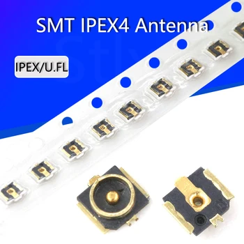 10VNT IPX4/IPEX4 Kartos 4 Pleistras Antena Bazės IPEX/U. FL SMT RF, Coaxial WiFi Jungtis Kartos 4 antenos valdybos pabaigos
