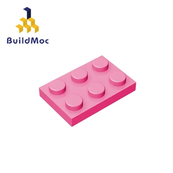 BuildMOC Suderinama Surenka Dalelių 3021 Plokštė 2x3 Statybos Blokus 
