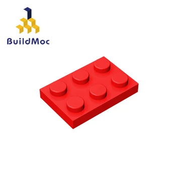 BuildMOC Suderinama Surenka Dalelių 3021 Plokštė 2x3 Statybos Blokus 