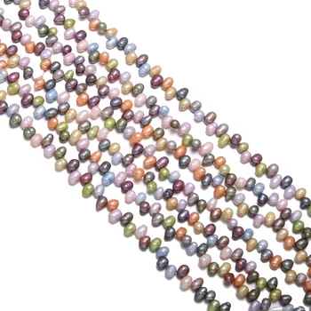 Natūralūs Gėlavandenių Perlų Karoliukai, Aukštos Kokybės ne didesnis kaip 36 cm Punch Prarasti Karoliukų, skirta 