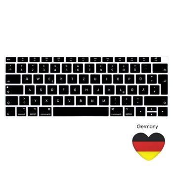 Europos versija, Skirta macbook air 13 A1932 Nešiojamojo kompiuterio Klaviatūros Dangtelio Nešiojamojo kompiuterio Klaviatūra, prancūzų, vokiečių, ispanų italų Japonų ES