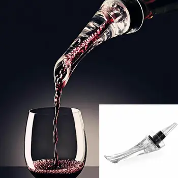 1pcs Raudonojo Vyno Butelį, Mini Kelionės Aeratorius Raudonojo Vyno, Viskio Aeratorius Decanter Svarbu Nustatyti, Greitai Gazavimo Mediniai Stiklo