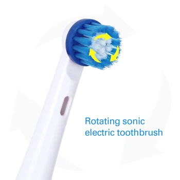 AZDENT Karšto Rotatory Elektros dantų šepetėlį su 4 Pakeitimas Galvutės Giliai išvalyti baterijomis, Dantų šepetukas, Dantų Balinimas Suaugusieji