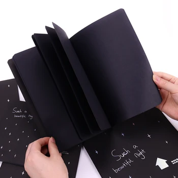 Naujas Sketchbook Dienoraštis Piešimo, Tapybos, Grafiti, Minkštas Viršelis Juodos spalvos Popieriaus Nupiešti Knygos Nešiojamojo kompiuterio 