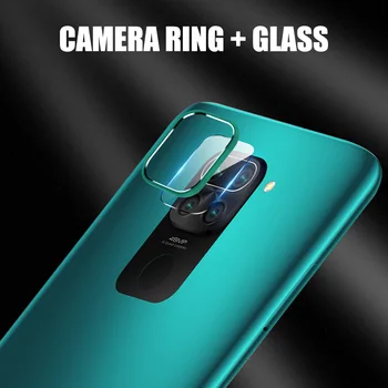 Kameros Apsauginis Žiedas+ Grūdintas Stiklas Xiaomi Redmi Pastaba 9S 9 Pro Max Kamera Raštas Padengti Redmi Pastaba 9S 9 S Atveju