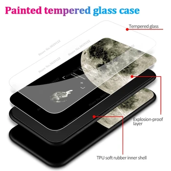 Hard Case For Samsung S21 Ultra Prabangių Gradientas Stiklo Minkšto Silikono Krašto Galinį Dangtelį Samsung Galaxy S 21 S21 Plus Atveju Fundas