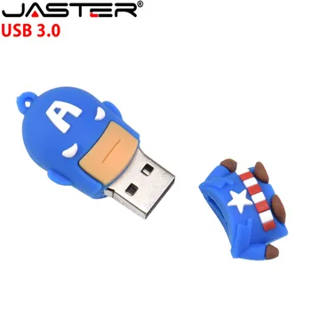 Animacinių filmų Superherojus USB 3.0 Flash Drive, 4G, 8G 16GB 32GB 64GB 128GB Kūrybiškumą 