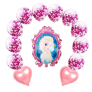 1 set Disney Elsa Anna Princesė folija, balionus, Gimtadienio Dekoracijas, vestuvių Reikmenys Kūdikių dušas Aukštos Kokybės oro globo