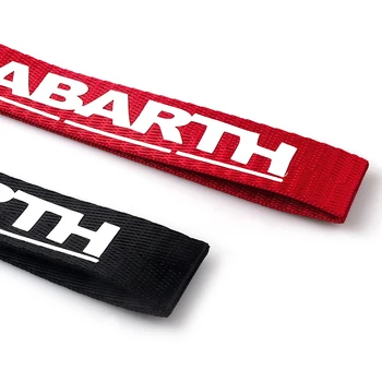 Automobilių Metalo Juostelės Key Chain paketų prižiūrėtojų raktinę Už Abarth 124 500 Fiat Punto Stilo Ducato 