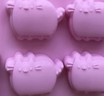 HEARTMOVE 6 Skyles Animaciją kačių silikono formos Katė animacinių filmų silikono tortas pelėsių 