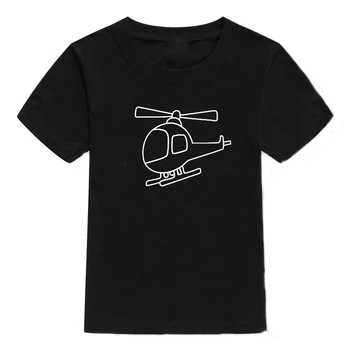 Vasaros berniukų t marškinėliai mados Automobilio plokštumos spausdinti vaikai marškinėliai mergaitėms viršūnes trumpomis rankovėmis T-shirt boy drabužius 2020 prekės