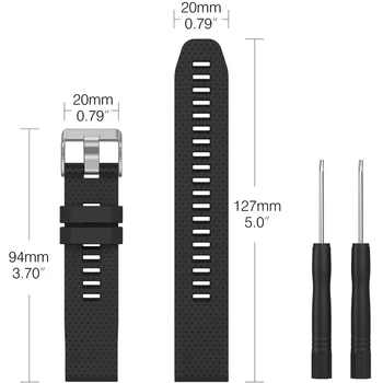 YAYUU Žiūrėti Juosta Garmin Fenix 6S/ 6S Pro Minkšto Silikono 20mm Pakeitimo Dirželis Fenix 5S/ 5S Plius/D2 Delta S Smartwatch