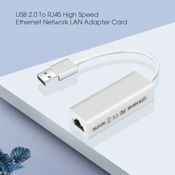KEBIDU USB 2.0 male į RJ45 Female Didelio Greičio Ethernet Tinklo LAN Adapterio plokštę 10 Adapteris Nešiojamas KOMPIUTERIS