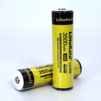 1-10VNT LiitoKala Lii-35S 18650 baterija 3,7 V ličio jonų 3500mAh ličio baterija tinka žibintuvėlis PCB apsauga