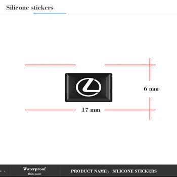 10vnt Epoksidinės 3D Automobilių Lipdukas Emblema Decal Interjero Puošmena Lexus CT ES GS GX YRA LF-A LS LX RX PK Automobilių Optikos Reikmenys