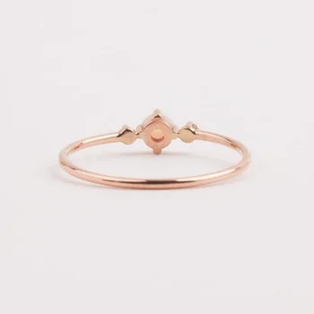 Mada, suapvalinti opal natūralaus akmens Plonas žiedai moterų 2020 m. derliaus cirkonis rose aukso spalvos bijoux accesorios mujer anel de namoro