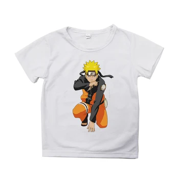 Anime Naruto Vaikų Marškinėliai 3D Spausdinimo Vaikų Drabužiai, Kūdikių Berniukų, Mergaičių Atsitiktinis marškinėliai Vasaros Trumpas Rankovėmis Tee Šukuotinės Medvilnės Kostiumas