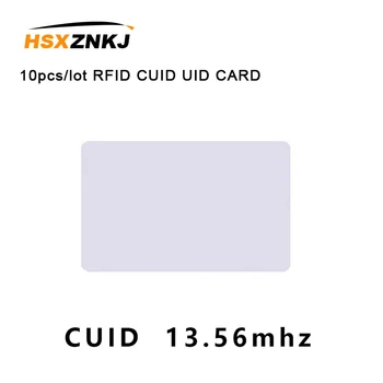 10vnt/daug RDA CUID UID KORTELĖS Keisti UID Permainingi NFC MF 1k s50 kortelę Blokuoti 0 13.56 MHz