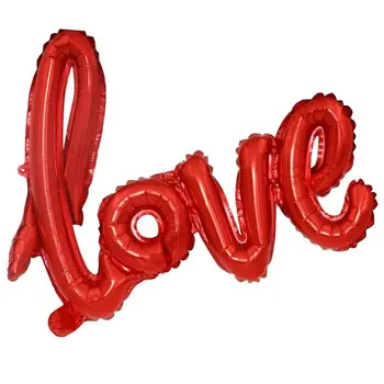 Ligatūros Meilės Laišką Folija Balionas valentino dieną Jubiliejų, Vestuvių, Gimtadienio Dekoravimas balionais Taurės Nuotrauka Rekvizitai