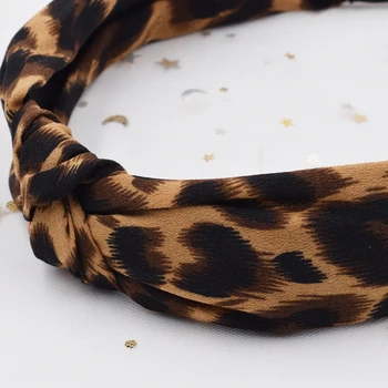 Bohemijos Gyvatė Spausdinti Hairband Platus Lankelis Leopard 