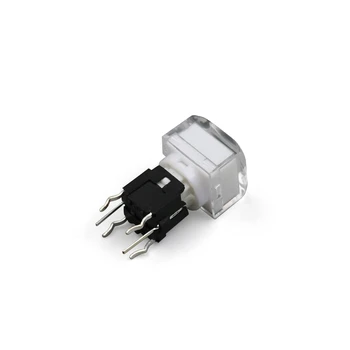 5vnt TS5 Serijos Aikštėje 9.2*9,2 mm Su LED Akimirksnį SPST PCB Mini Stumti Mygtuką, Spustelėkite Tact Switch