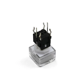 5vnt TS5 Serijos Aikštėje 9.2*9,2 mm Su LED Akimirksnį SPST PCB Mini Stumti Mygtuką, Spustelėkite Tact Switch