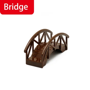 Duplo Arch Bridge Modelį Raudona Ruda Didelis Dydis Žaislai Vaikams Ūkio 