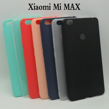Ricestate už Xiaomi Mi Max Max 2 atveju dangtelį Silikono tpu Minkštas atveju Xiaomi Max Max2 Kristalų ir Matinis vientisų spalvų Atveju