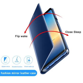 Luxury Smart Veidrodis, Flip Case for Samsung A10 A20 E A30 A51 A71 A50 A70 Atveju dėl Galaxy 10 20e 51 30 40 50 70 S Padengti Coque