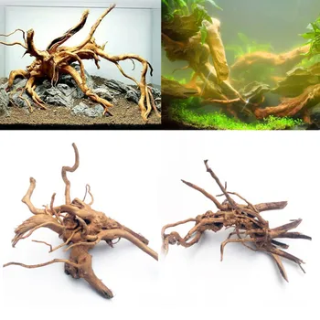 Natūralaus Medžio Kamieno Driftwood Akvariumas Priėmimo Augalų, Žuvų Apdailos Ornamentu Cilindrų Medienos Roplių Šaknys Bakas