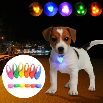 Šuo Šviesos Pakabukas Su Vandeniui LED Dog Tag Naktį Saugos Mirksi lemputės Anti-lost Šviesos Žibintas Silikono Žymeklį Apykaklės