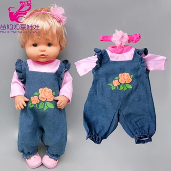 Už 42cm Nenuco, kūdikių lėlės, drabužiai, džinsai, kelnės tinka 38cm Ropa y su Hermanita lėlės šuolis kostiumas