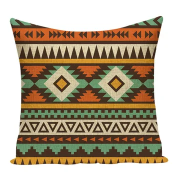 Geometrinis actekų pagalvėlė bohemijos namų dekoro Kempingas Mados pagalvėlė padengti gofruotas spausdinti lino Patalynė Foto pagalvę padengti