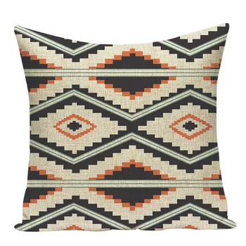 Geometrinis actekų pagalvėlė bohemijos namų dekoro Kempingas Mados pagalvėlė padengti gofruotas spausdinti lino Patalynė Foto pagalvę padengti