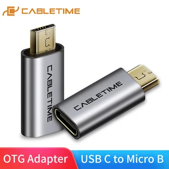 CABLETIME USB C Micro USB Mobiliojo Telefono Adapteris micro usb Adapterio Jungtis Xiaomi 