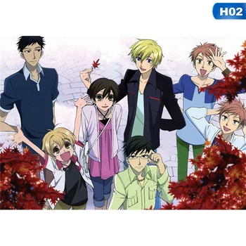 Japonų Anime, Ouran High School Host Club Poster Baneriai HD Spausdinti Animaciją Anime Sienos Plakatas Pažymėkite Namo Kambaryje Dekoratyvinis Plakatas