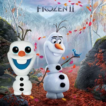 2020 Karšto Naujas Disney Sušaldyti 2 Sniego Karalienė Elsa Anna Olaf Kristoff Sven Anime Lėlės PVC Veiksmų Skaičius, Figūrėlės Vaikų Žaislas Gif