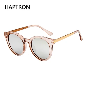 Mados Skaidrūs akiniai Moterų pink akiniai nuo saulės apvali rožinė aukso rėmo sidabro lęšio Akiniai vintage spalvos veidrodis akiniai oculos